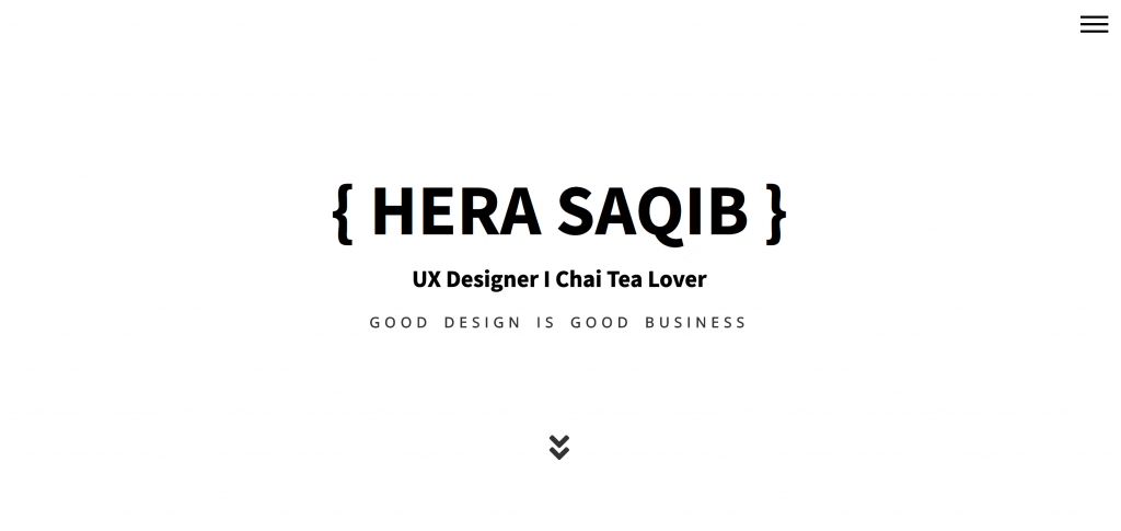 Portafolio de Hera Saqib UX Designer