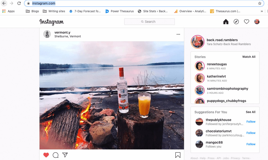 Cómo publicar en Instagram desde Mac en el sitio web