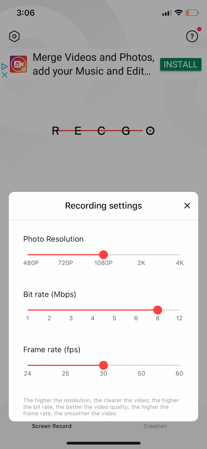 Recgo, un grabador de pantalla para iOS