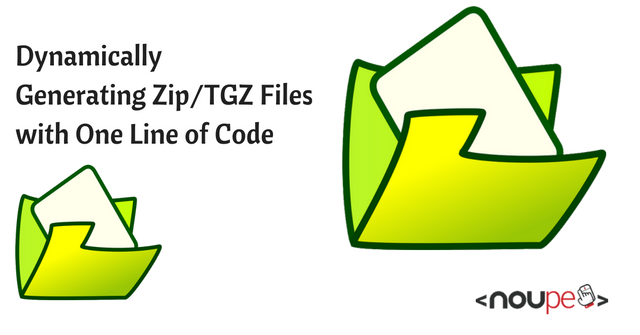 Generación dinámica de archivos Zip/TGZ con una línea de código