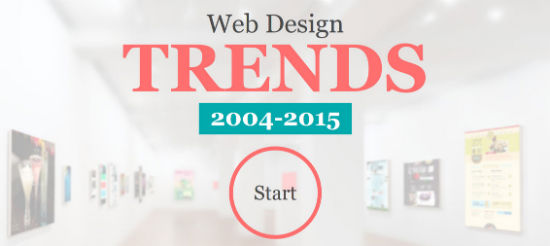 Seguimiento de las tendencias de diseño web de 2004 a 2015: este nuevo sitio web de infografía interactiva es todo lo que necesita