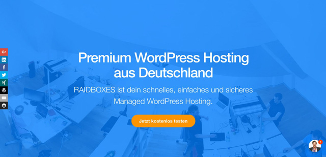 Raidboxes - Alojamiento premium de WordPress en Alemania