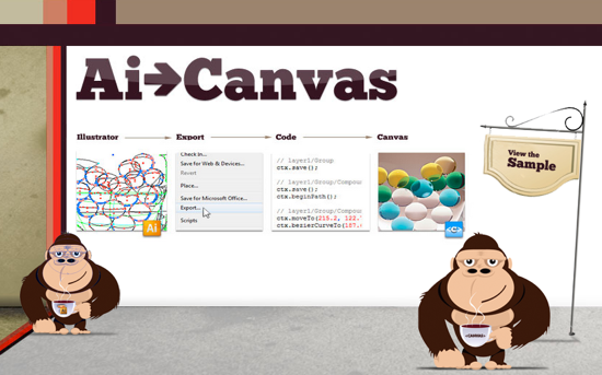 AI -> Canvas: exporte HTML5 Canvas completamente funcional desde Adobe Illustrator