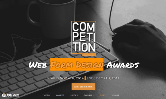JotForm organiza los premios de diseño de formularios web: cree un gran diseño de formulario y gane 7500 euros