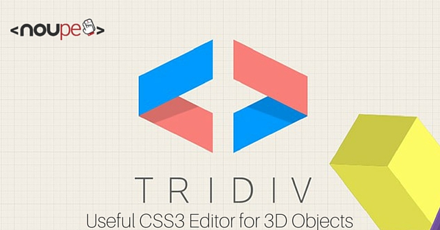 Tridiv: Útil Editor CSS3 para Objetos 3D