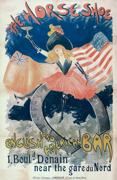 Vintage The Horseshoe English and American Bar anuncio