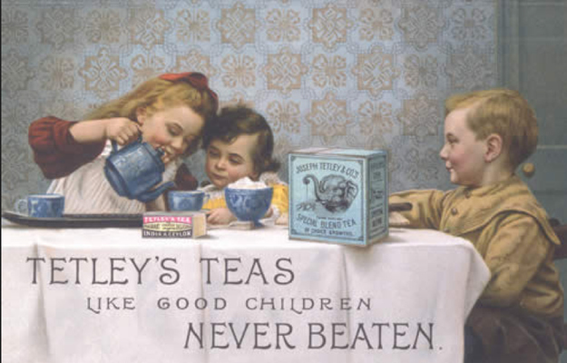 anuncio de té antiguo