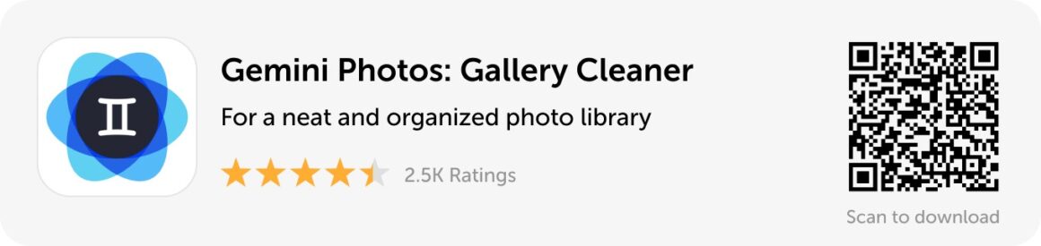 Banner de escritorio: descargue Gemini Photos para obtener una biblioteca de fotos ordenada y organizada