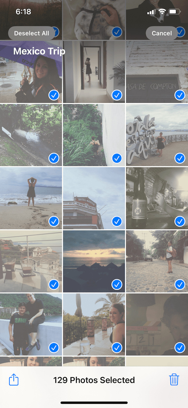 Cómo eliminar fotos de un álbum en iPhone