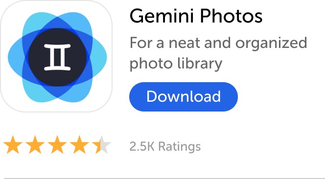 Banner móvil: descargue Gemini Photos para obtener una biblioteca de fotos ordenada y organizada