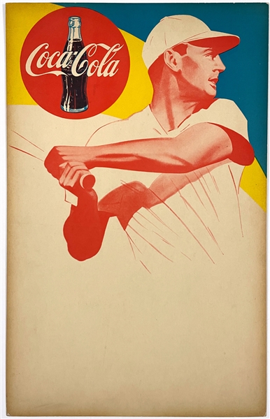 Cartel publicitario de Ted Williams Coca-Cola