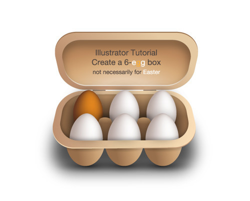 Tutorial de Illustrator: Crear una caja de 6 huevos