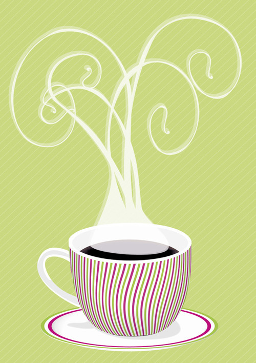 Cafe Style Coffee Art en Adobe Illustrator