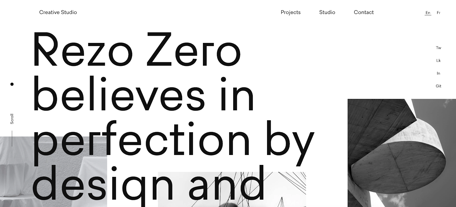 Portafolio de desarrolladores web de Rezo Zero