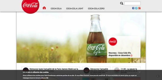 Coca-Cola Frankreich configura WordPress.