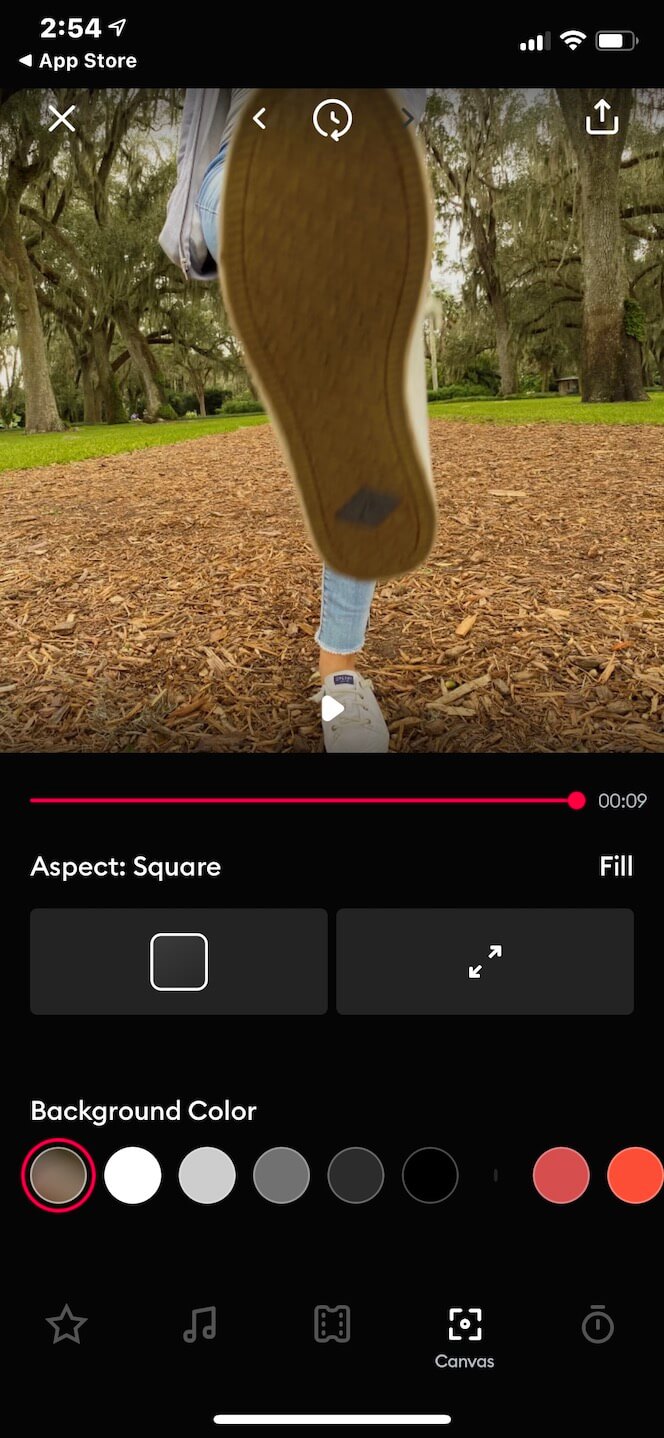 Segunda captura de pantalla que muestra la aplicación SlideShow Video Maker