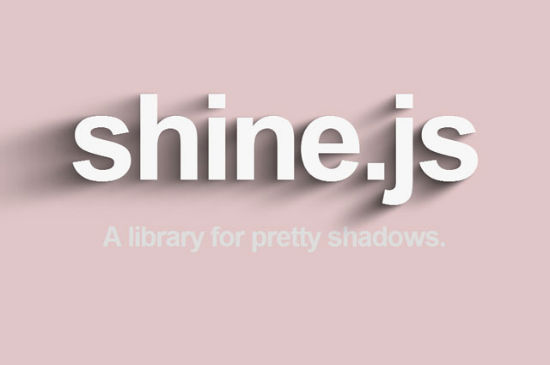 Mejor que Pure CSS3: sombras realistas y complejas con Shine.js